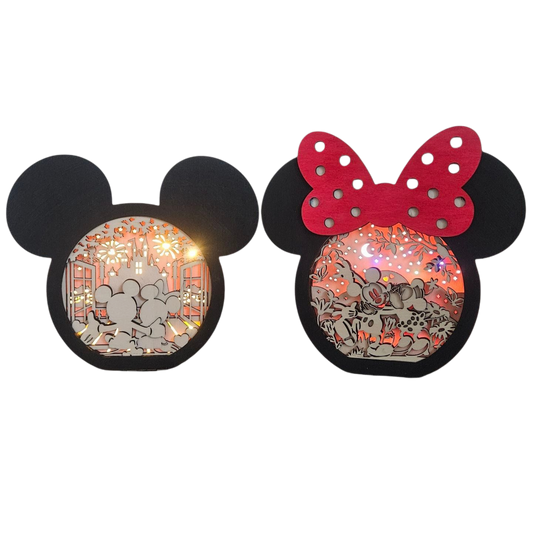Set: Schattenboxen „Mickey & Minnie Mouse“