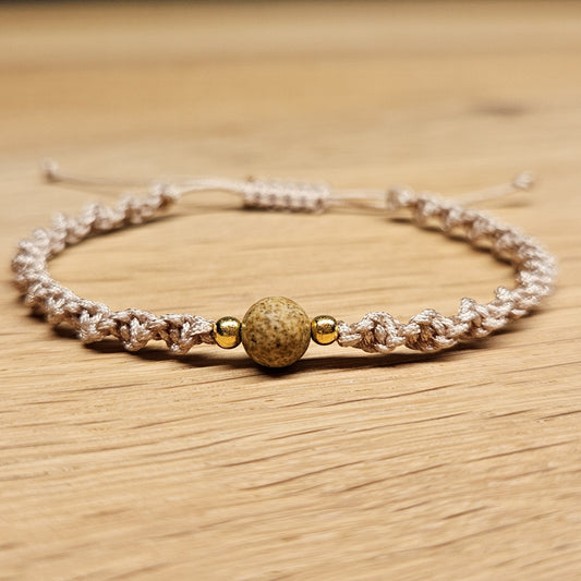 Makramee-Armband – Twist - Bildstein mattiert