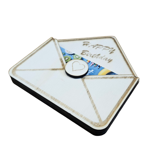 Holz-Gutscheinhülle mit persönlicher Gravur