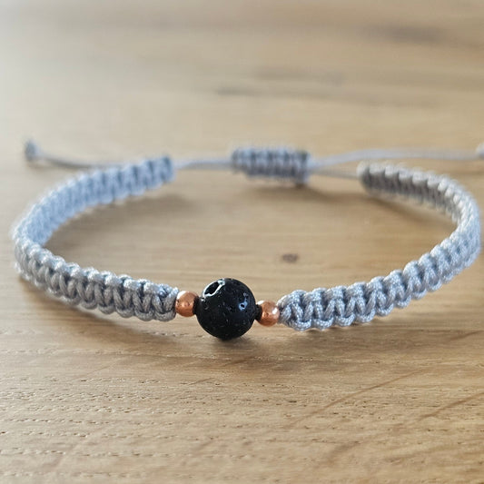 Makramee-Armband – Line - Lavastein