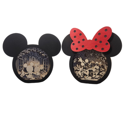 Set: Schattenboxen „Mickey & Minnie Mouse“