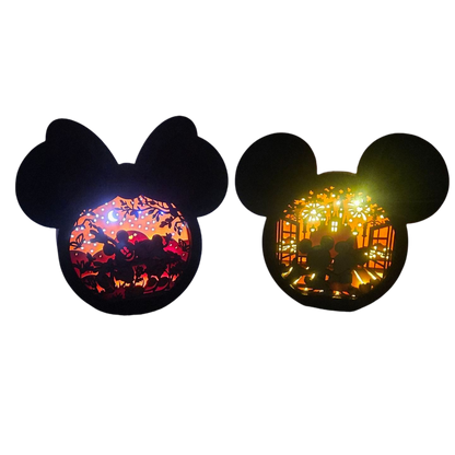 Set: Schattenboxen „Mickey & Minnie Mouse“
