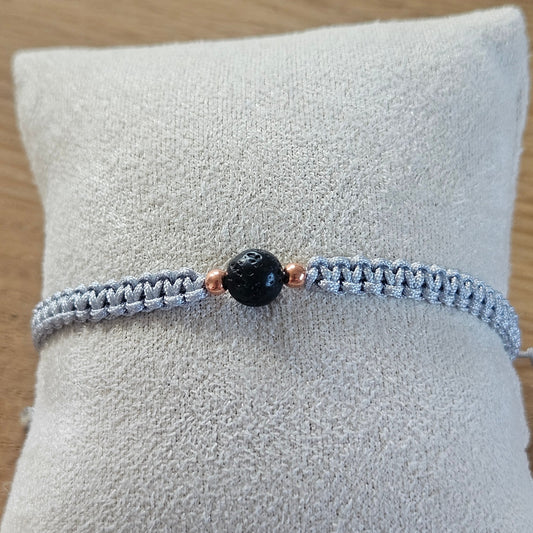 Makramee-Armband – Line - Lavastein