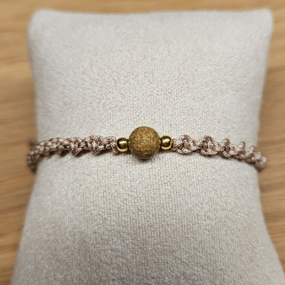 Makramee-Armband – Twist - Bildstein mattiert