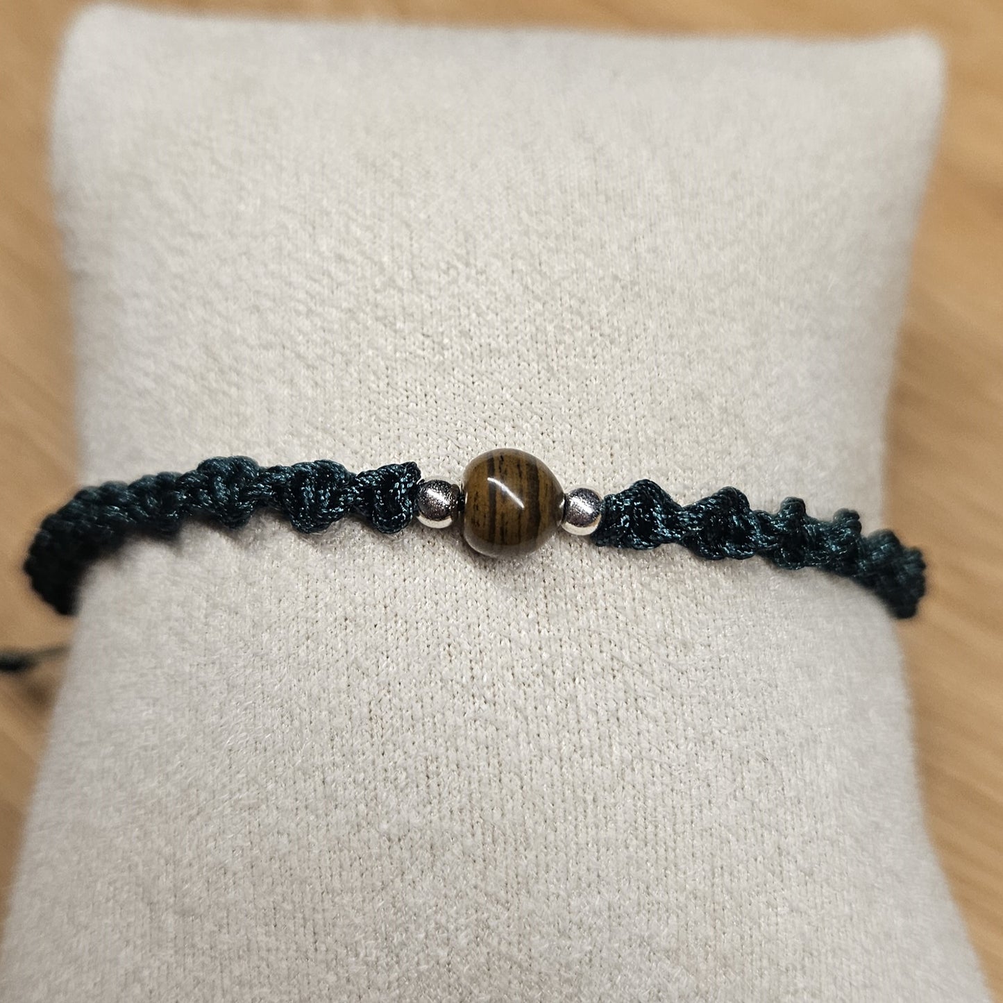 Macrame Bracelet - Twist - Tiger's Eye