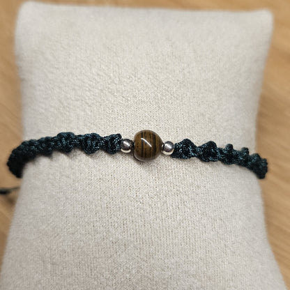 Macrame Bracelet - Twist - Tiger's Eye