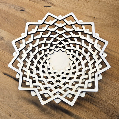 Spiral Wooden Bowl