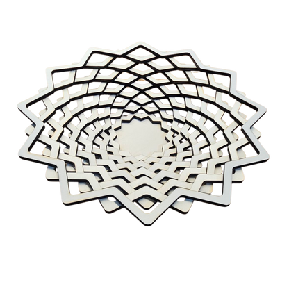 Spiral Wooden Bowl