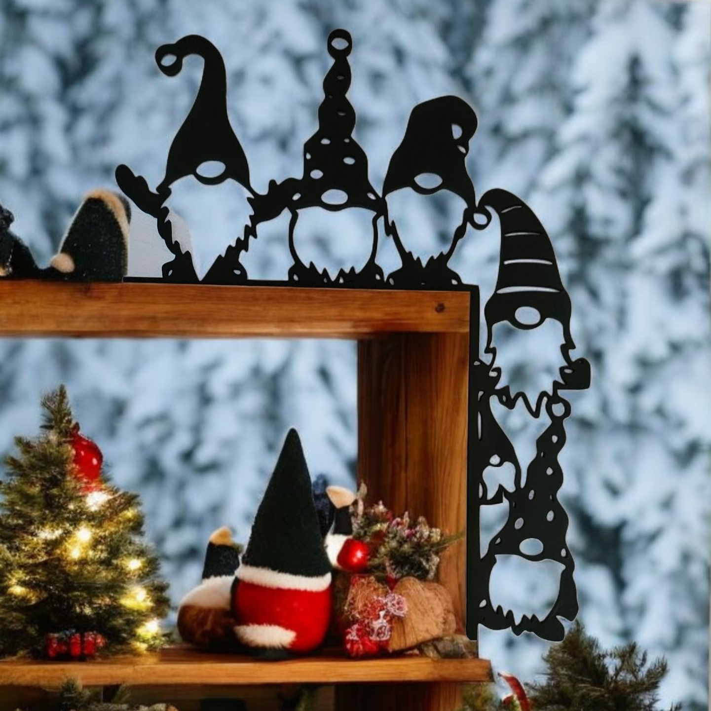 Décoration de porte « Vœux de Lutins »