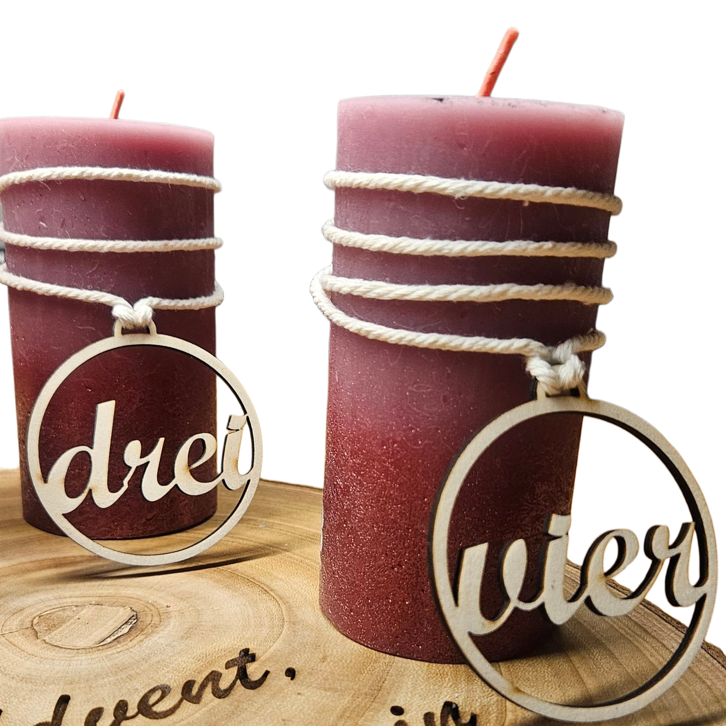 Couronne de l'Avent - Quatre bougies