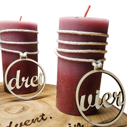 Couronne de l'Avent - Quatre bougies