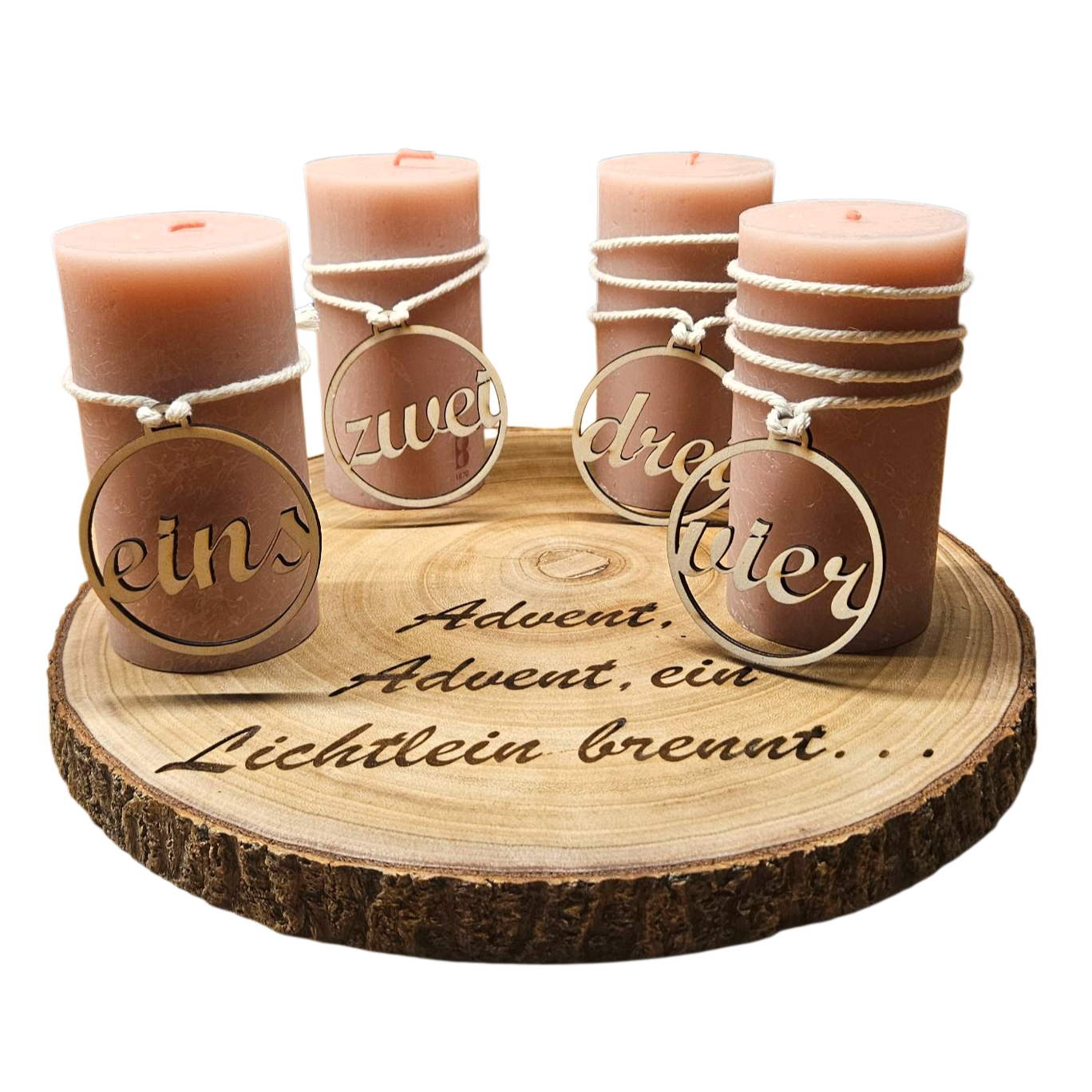 Couronne de l'Avent - Quatre bougies