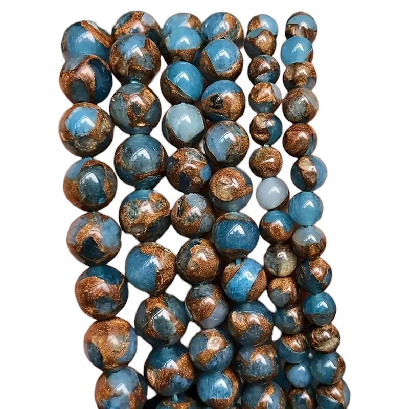 Makramee-Armband – Line - See bule cloisonné