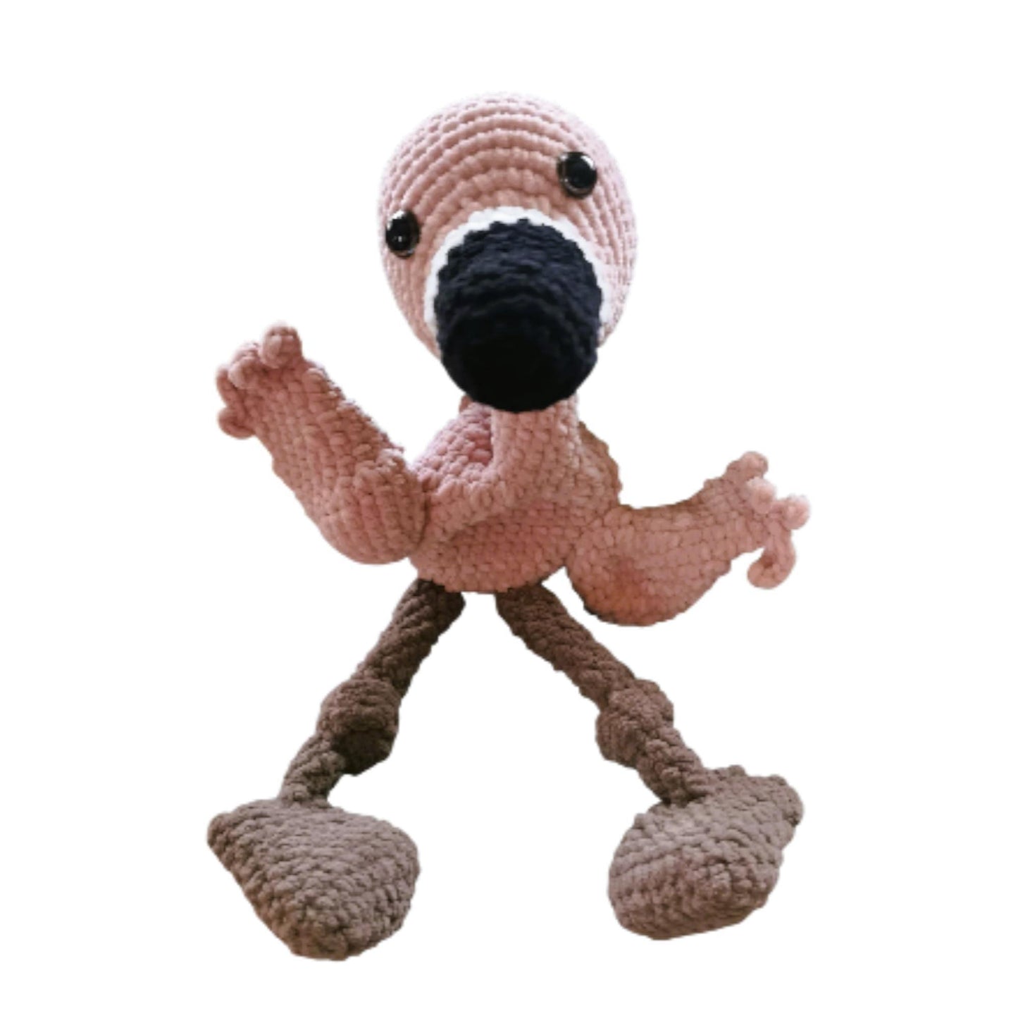 Ami au crochet flamant rose