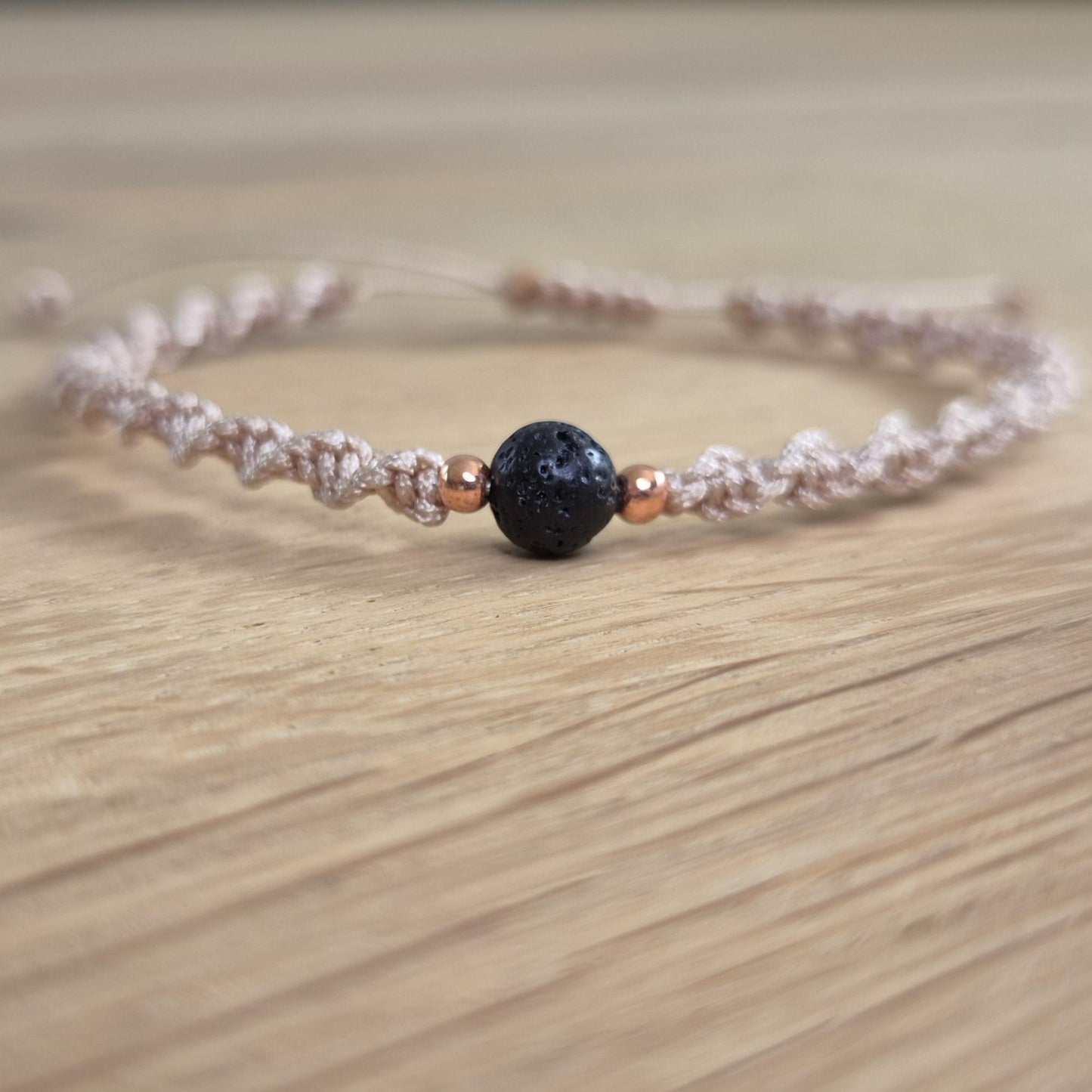 Makramee-Armband – Twist - Lavastein