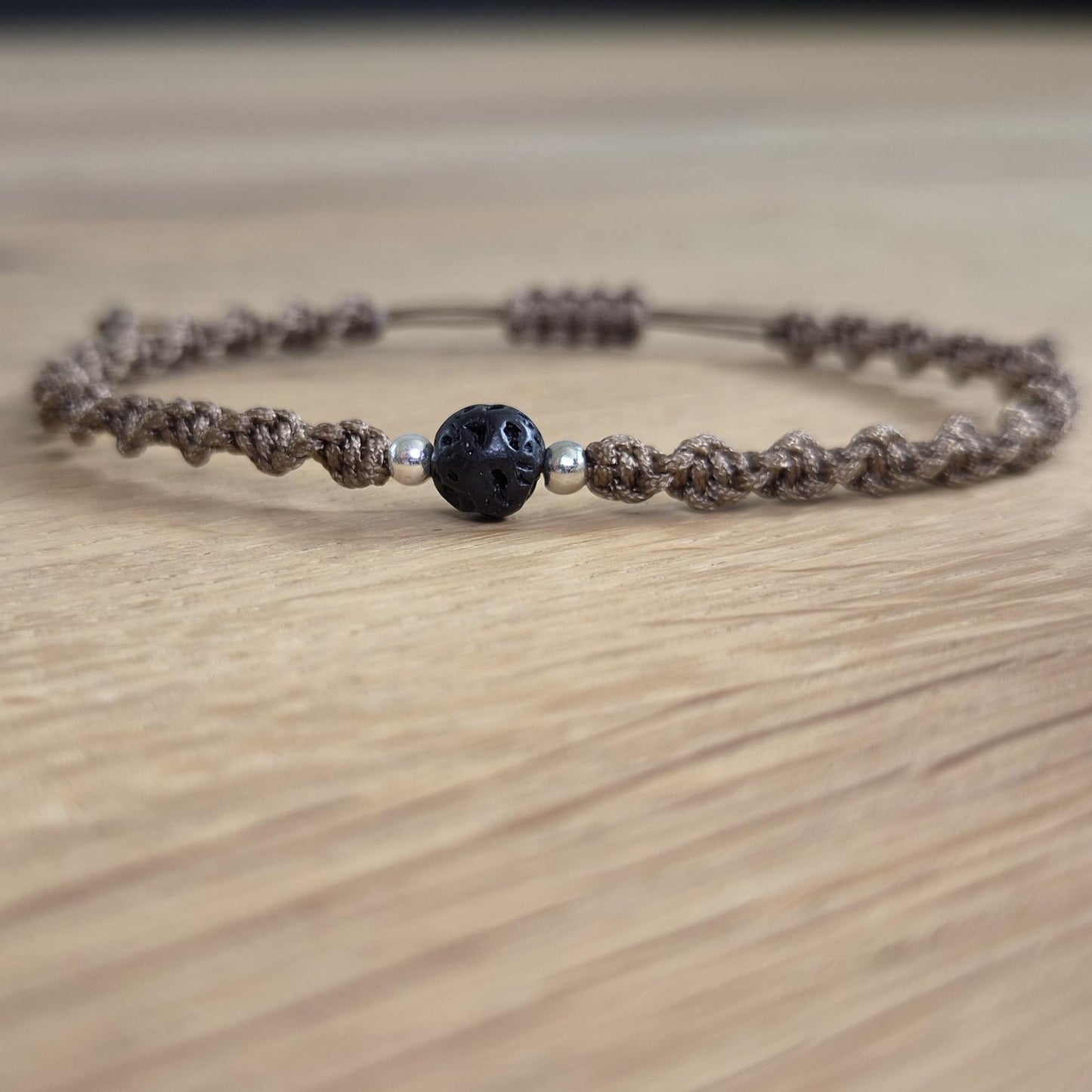 Makramee-Armband – Twist - Lavastein