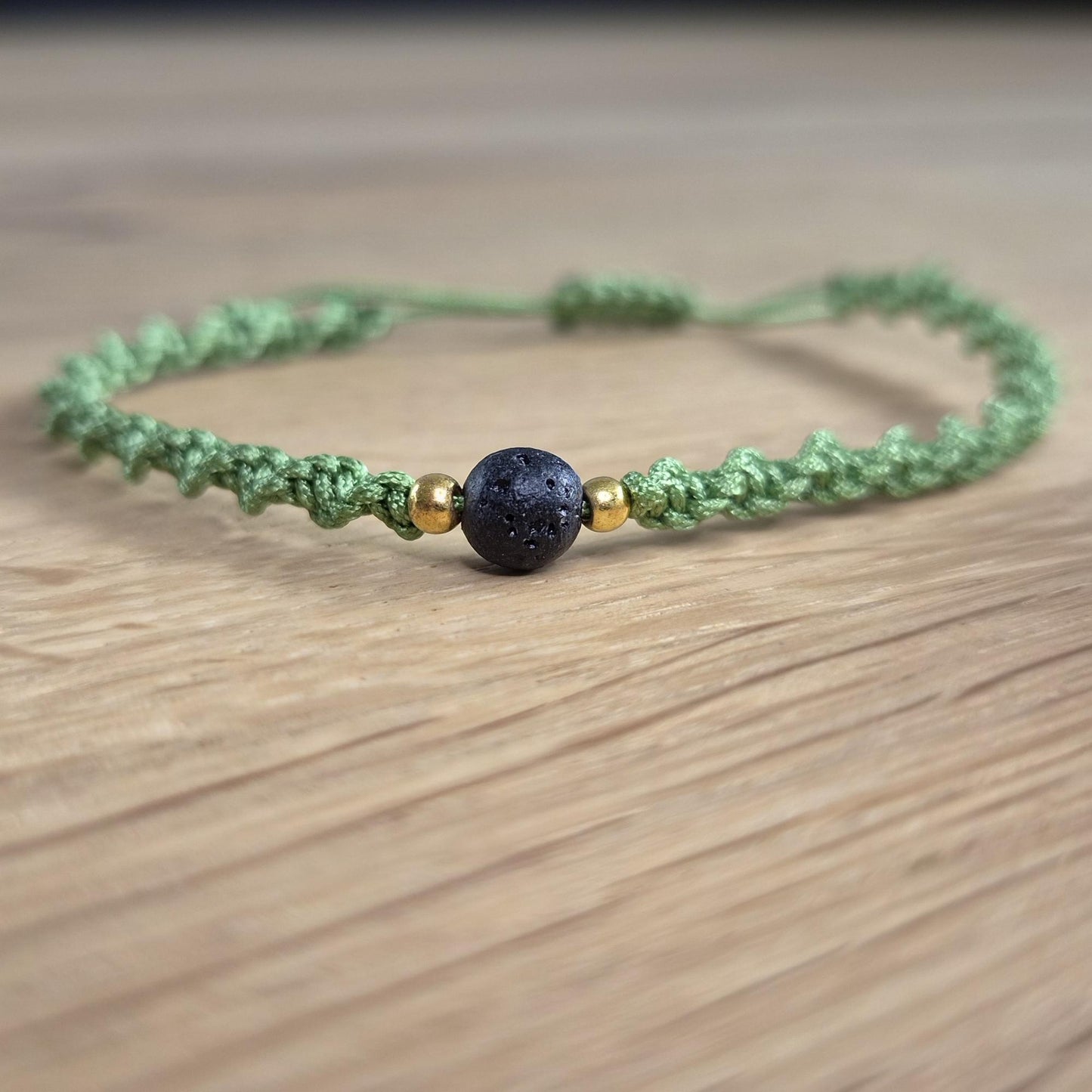 Makramee-Armband – Twist - Lavastein