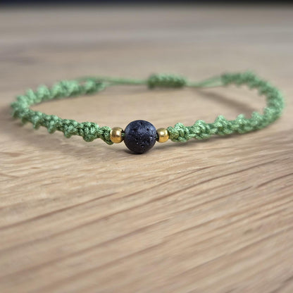 Makramee-Armband – Twist - Lavastein