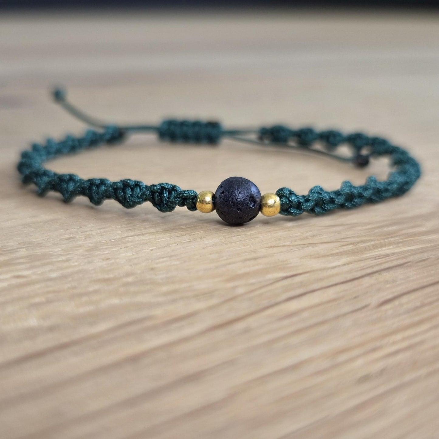 Makramee-Armband – Twist - Lavastein