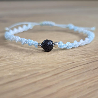 Makramee-Armband – Twist - Lavastein