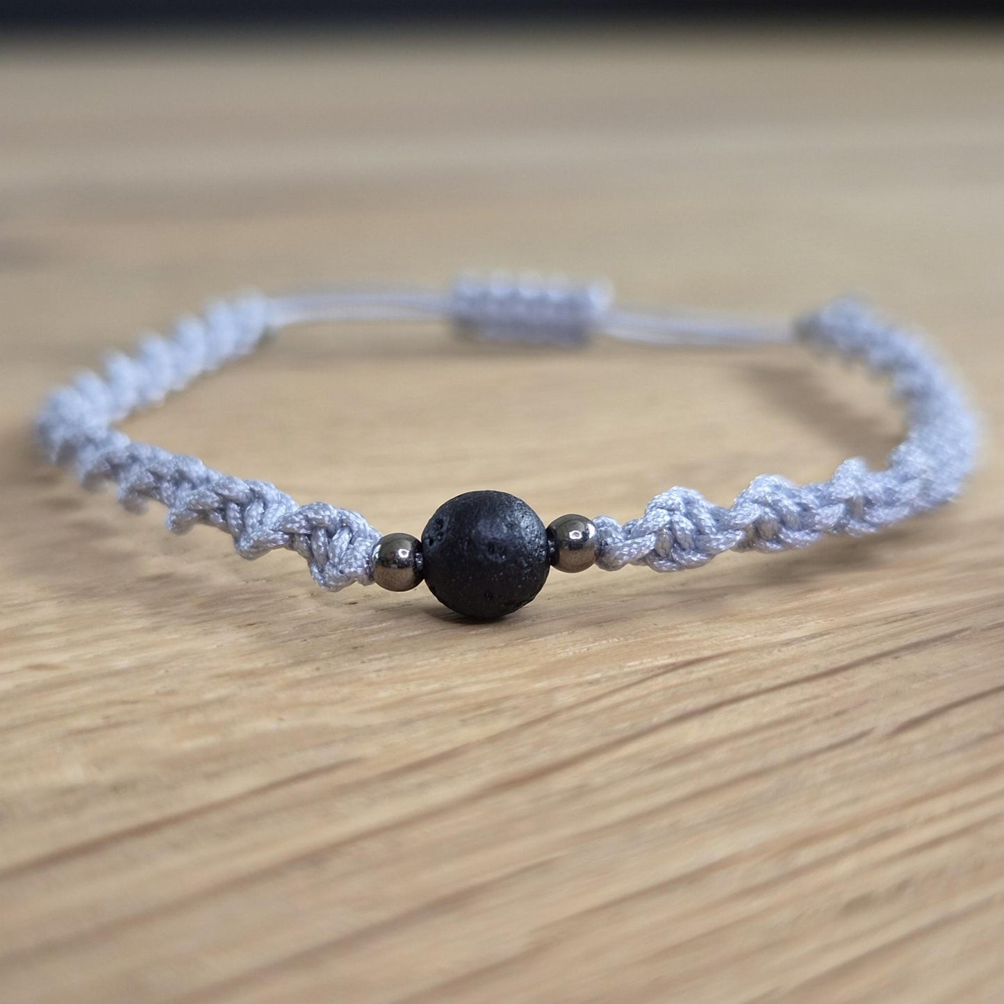 Makramee-Armband – Twist - Lavastein