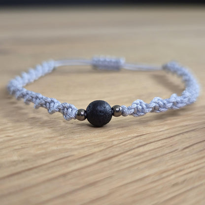 Makramee-Armband – Twist - Lavastein