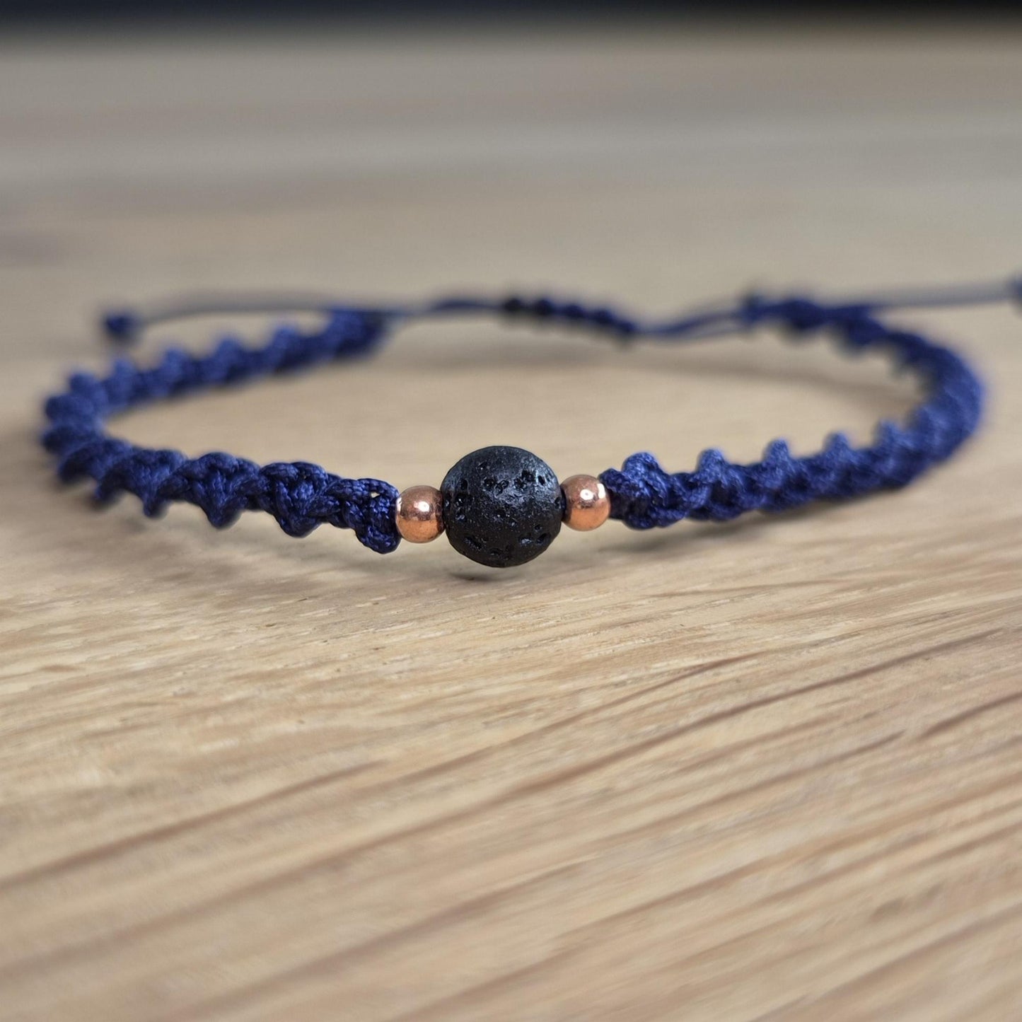 Makramee-Armband – Twist - Lavastein