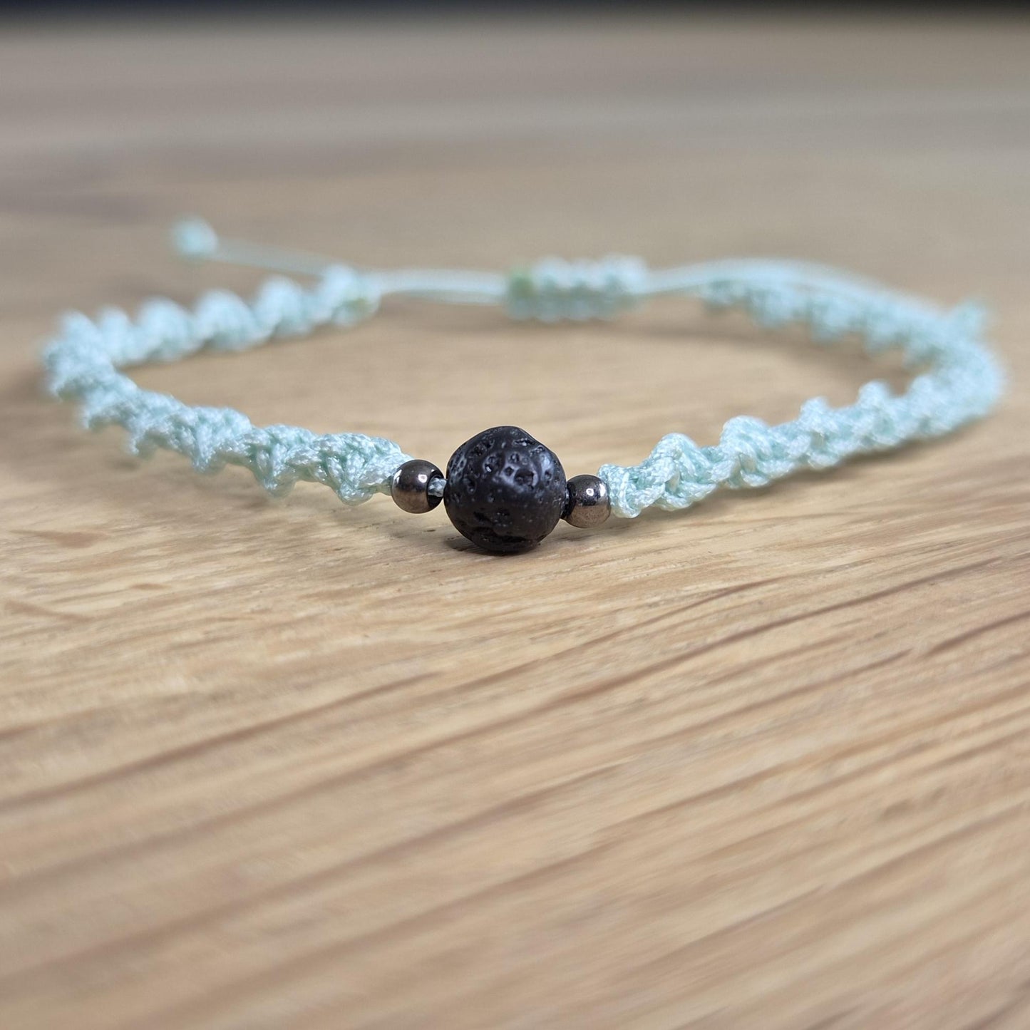 Makramee-Armband – Twist - Lavastein