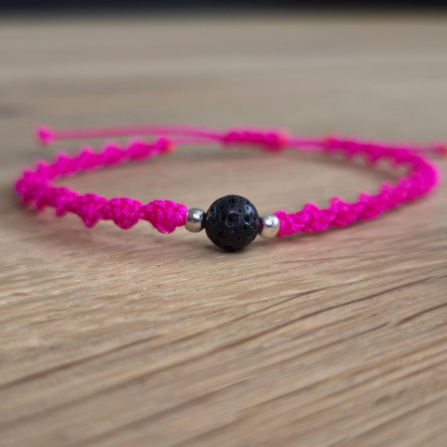Makramee-Armband – Twist - Lavastein