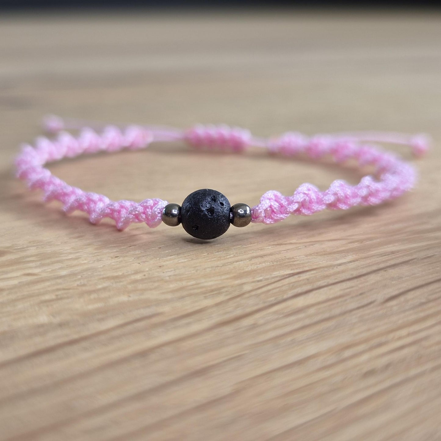 Makramee-Armband – Twist - Lavastein