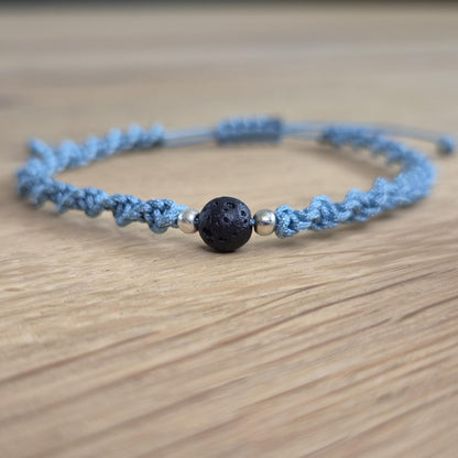 Makramee-Armband – Twist - Lavastein