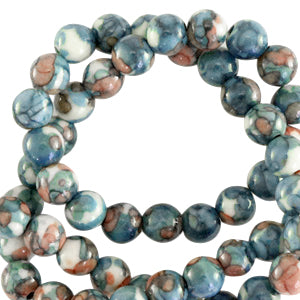Makramee-Armband – Line - petrol blue